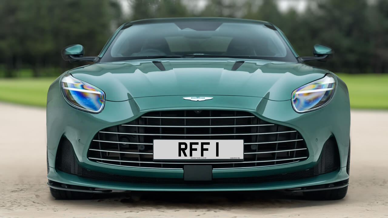 Car displaying the registration mark RFF 1